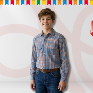 Camisa Xadrez Manga Longa