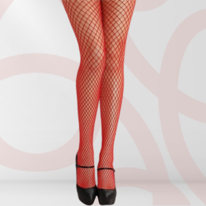 Meia-Calça Arrastão Vermelha